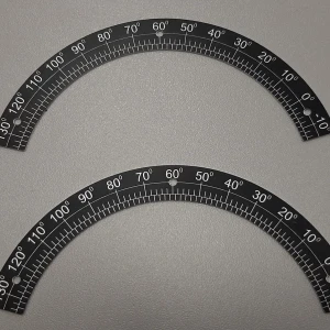 Шкалы из металла — Полукруглая шкала с ферезеровкой — фото
